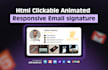 design a professional HTML clickable email signature for business branding