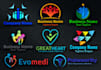 design abstract  human, bonding, unity logo