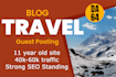 guest post on my popular travel blog 8 years old