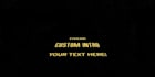 make a custom star wars crawl video