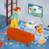 create a children book illustration, cartoon animals character or etc