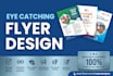 design eye catching restaurant menu, food banner and flyer