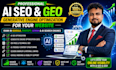 do modern aeo, GEO ai on page SEO for your wordpress shopify wix website