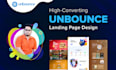 design a high converting and premium unbounce landing page