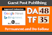 build high quality guest post SEO backlinks for off page link building