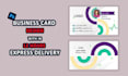 create professional business card design