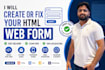 create or fix your html web form