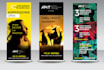 design creative inovative banner and standee
