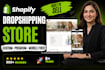 build shopify website, design or redesign shopify dropshipping store