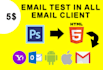 code PSD to email responsive html template newsletter