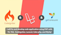 fix and develop websites using PHP, yii, and laravel