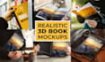 create beautiful 3d book cover mock up