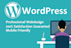 design an awesome responsive wordpress website for you