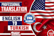 translate english to turkish and turkish to english