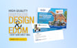 create professional postcard design for your business