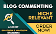 post niche relevant backlinks via blog comments