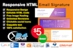 design clickable html email signature