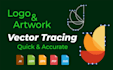 redraw and vectorize your artwork into high resolution