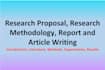 assist in proposal, methodology and reports, ppt