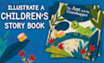 illustrate a full colour childrens storybook character or scene