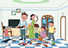 create vibrant childrens book illustrations for kids