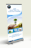 professional roll up and pop up banner design stand out with impactful visuals