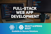 build a responsive react and spring boot web application
