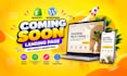 design shopify coming soon page, password page or pre launch landing page
