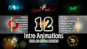 make 12 animated logo intro video