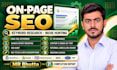 do onpage SEO optimization to improve your website rankings