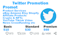 do twitter promotion for your product and services