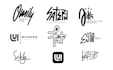 make unique handwritten and typography logo for your brand