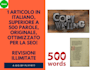 write italian professional article