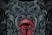 draw a detailed dark art illustration with engraving style