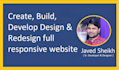 build, design, develop and redesign a full website