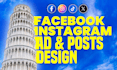 design high converting facebook ad creatives and instagram posts