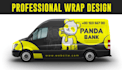 make top notch vehicle wrap, van wrap, car wrap design