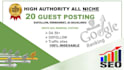 write and publish high da dofollow premium guest post