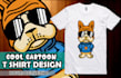 draw cool cartoon t shirt design