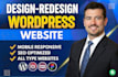design, build, redesign, develop, clone, update, or customize wordpress website