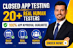 provide 12 testers for google play closed testing for 14 days 12 app tester