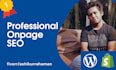 do onpage SEO perfectly for wordpress and shopify