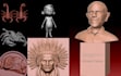 do 3d modeling,digital sculpting,characters, sculptures