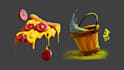 draw cartoon objects and cliparts