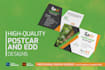 design eye catchy business postcard and eddm postcard