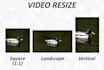 resize your videos for instagram, youtube and facebook