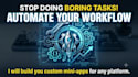 build custom lightweight software to automate your repetitive tasks with ai