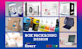 create box packaging design, product box packaging, kraft packaging