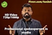 be a professional spokesperson in studio
