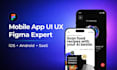 design modern mobile app UI UX in figma for ios and android